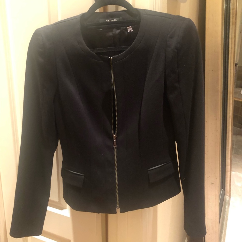 Tahari Black Skirt Suit